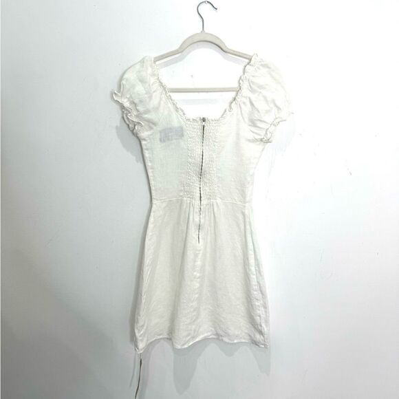 NWT RARE! Reformation White Linen Klara Dress - Picture 8 of 9